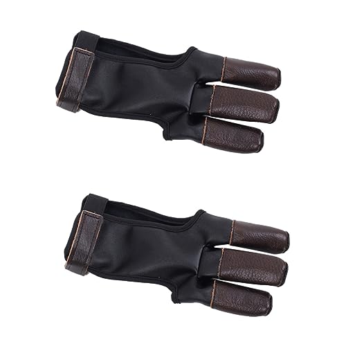 Protection de tir à l'arc trois doigts anti-friction et souple