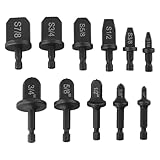 Kupferrohr-Expander-Werkzeug-Set mit 1/4-Zoll-Sechskantschaft für Klimaanlagen-Installation, kompatibel mit 6,3 mm - 22,2 mm Rohren, 11-teilig