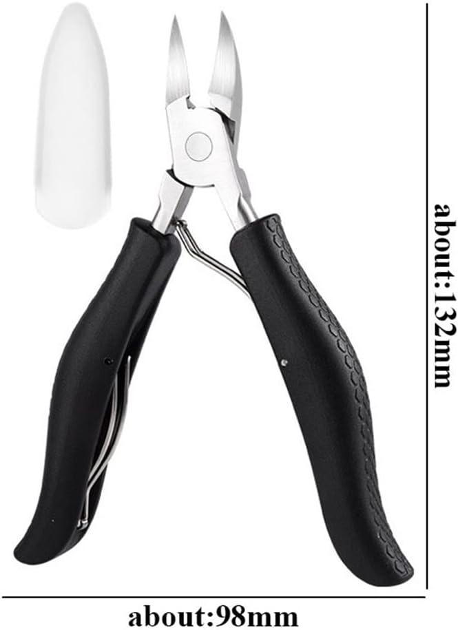 Nail Cuticle Scissors Fingernail &Toenail Nail Clippers Toenails Nippers Dead Skin Remover Manicure Tool Pedicure(White-Dinosaur Doodle4)