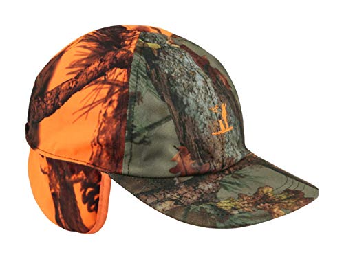 Preisvergleich Produktbild Percussion Drückjagd Signalkappe Camouflage mit Ohrenklappen und Fleece Futter