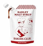 Bakers Club Barley Malt Syrup 16oz – Authentic Malty Flavor for Bagels, Pretzels, Bread & Baked Goods – Enhances Crust, Color & Sweetness – Non-GMO, Traditional Malted Barley Syrup – Made in USA