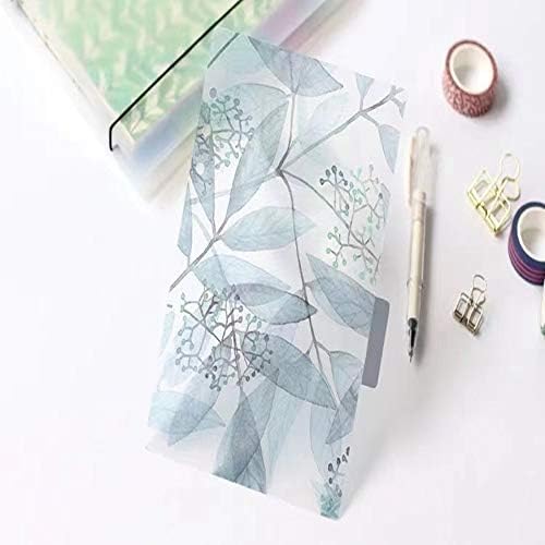 A5 Divider Paper 2 Sets of 12 Pieces A5 6 Hole Binder Divider File Divider Index Page Divider Paper Hand Account Divider Paper for Diary Books
