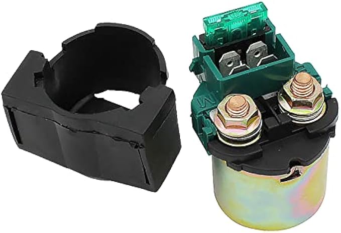 Cyleto Starter Solenoid Relay for Kawasaki BAYOU 220 KLF200 1988-2002ATV/BAYOU 250 KLF250 2003-2010 ATV/KLX650 KLX 650 1993-1996/VN800 VULCAN 800 1996-2005/HONDA VT750C Shadow 2000/SUZUKI GSXR750 1993
