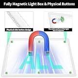 TOHETO Rechargeable A2 Light Pad for Diamond Painting 25.2''x18.4'', Magnetic Diamond Art Light Board, Wireless Lightbox for Tracing and Drawing, Cordless LED Light Table for Sketching, Weeding Vinyl - Image 5