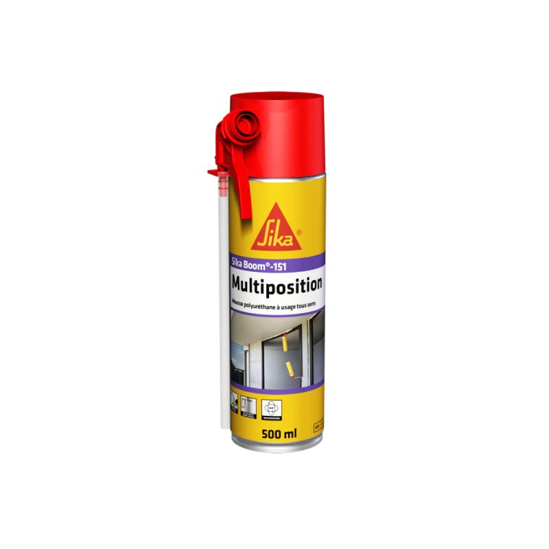 Lot de 12 mousses polyuréthane SIKA - SikaBoom 151 Multiposition - 500 ml