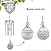 YOUR GIFTS Memorial Wind Chimes Engraved Poem I Thought of You with Love Today Angel Wings Enfold A Heart & Shining Teardrop Diamonds - Great As Souvenirs Condolence in Loving Memory Suncatcher