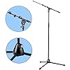 K&M 210/9 Microphone Tripod, Black with Extendable Boom and Keepdrum Carry Bag #1