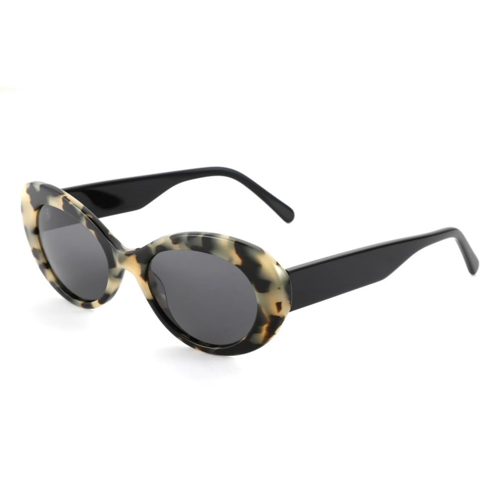 Gafas de sol polarizadas ovaladas de acetato con protección UV400