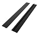 YaSaShe Kitchen Silicone Stove Counter Gap Cover, Easy Clean Heat Resistant Gap Filler, Seals Spills Between Washing Machines, Oven, Washer, Dryer Pack of 2 (Black)