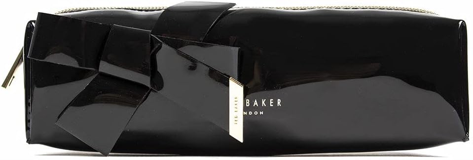 Ted Baker Women's Nikara Vinyl Bow Pencil Case, One Size