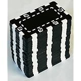 四角カジノチップ数字無し [ばら売り20枚単位] ポーカーチップ (ブラック)