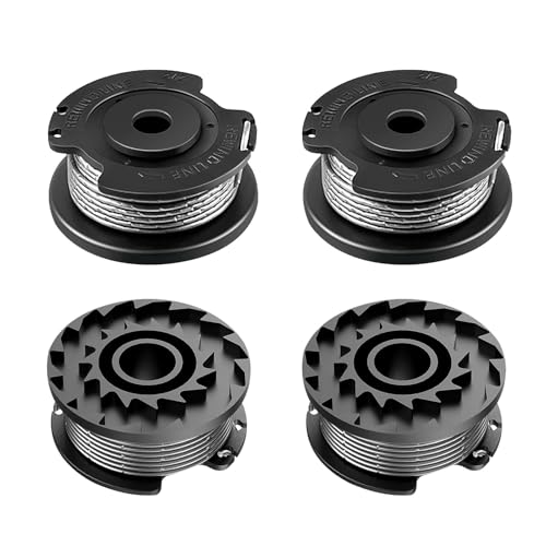 JAMSSOW 4 bobinas de repuesto para cortabordes Bosch Art 23 SL/ 2300/23-28/26 SL EasyGrassCut 23/26/18/230/18-26 SL 8-26 4...