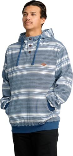 Billabong Men's Rancho Henley Pullover Hooded Flannel2