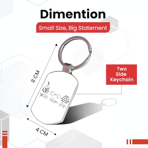 Image of Premium Printed Metal Keychain for Men & Women | High-Definition Artwork Print | Durable Key Ring for Car, Bike, Home & Office Keys | Stylish Decorative Key Holder Gift