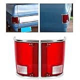 Kojem Tail Light Lens Lamp Compatible with 1973-1991 Chevrolet Chevy Blazer Suburban Jimmy Pair Left & Right Replace for 5968330, 5968329, GM2801122, GM2800122