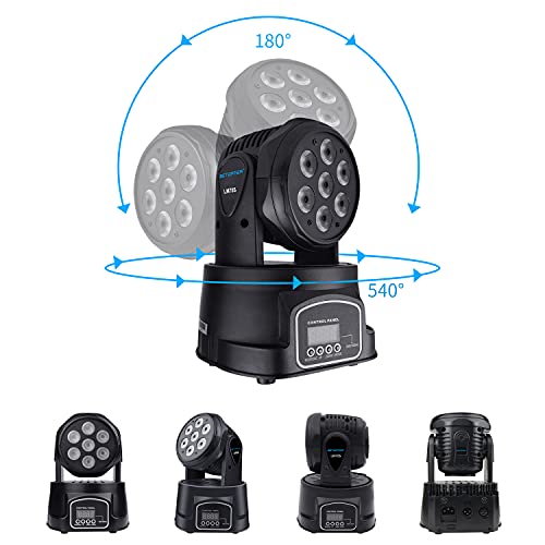 Betopper Moving Head Rgbw, Dj Lights, Sound Activated/Dmx Lighting, Moving Head Lights For Stage, Party, Live, Dj, Bar, Disco Lighting (7X8W 4 Packs) #TOP2