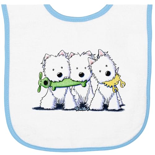 inktastic Westie Pro Players Baby Terry Cloth Bib - KiniArt