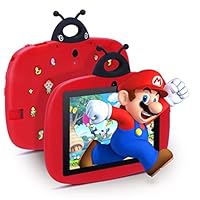 C idea 7 Inch Tablets for Kids,Android 12 Kids Tablet Age 2-5,32GB ROM+512GB Storage Expandable,Iwawa Pre-Installed Small Smart Kids Tablets for Girls Boys Children Educational(Ladybug)