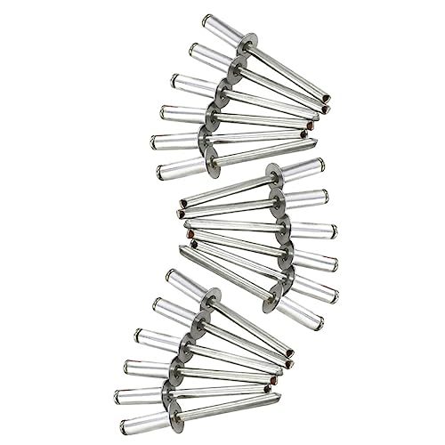 JECOMPRIS 50 Pcs remache persianas de papel varita ciega persianas inalámbricas persianas verticales rivet remachadora suministros herramienta remachadora Acero inoxidable Silver