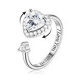♥ PERFEKTES SONNENBLUMEN-SCHMUCK-GESCHENK ♥ Sonnenblumen-Spinner-Ringe für Frauen werden mit einer eleganten Geschenkbox geliefert, auf der Sie im Ring eingraviert sind, dass Sie mein Sonnenschein sind. Es wird ein tolles Geschenk für Ehefrau, beste Freundin, Bestie, Mutter, Tochter, Schwester, Freundin, Verlobte, Klassenkamerad und sich selbst sein. Passt zu jedem Geschenkanlass: Hochzeitstag-Geschenk, Geburtstagsgeschenk, Muttertagsgeschenk, Abschlussgeschenk, Valentinstagsgeschenk.