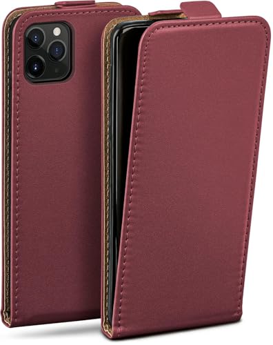 Protection 360 iPhone 11 Pro moex housse bordeaux anti-choc avec film