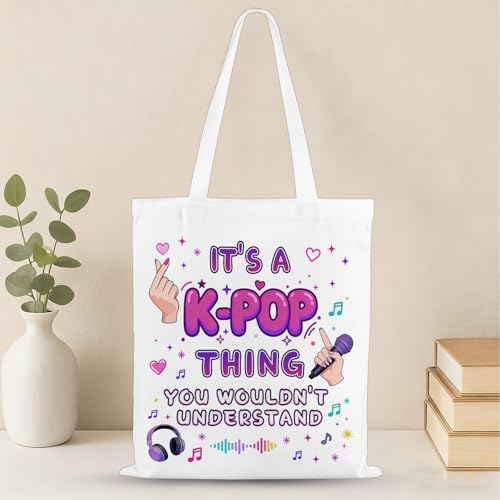 Bolsa tote para fans de K-Pop para mujer miniatura 5