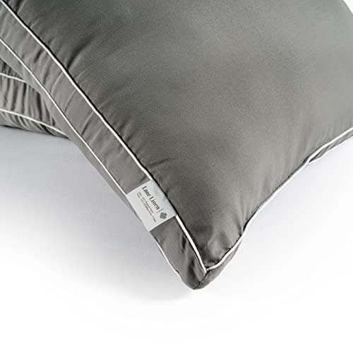 Lane Linen Standard Pillows For Sleeping - Bed Pillows Set Of 2 Luxury Hotel Quality Down Alternative Pillows For Back And Side Sleeper, Soft And Supportive Gusseted Cool Breathable Pillow, 20X26 #TOP4