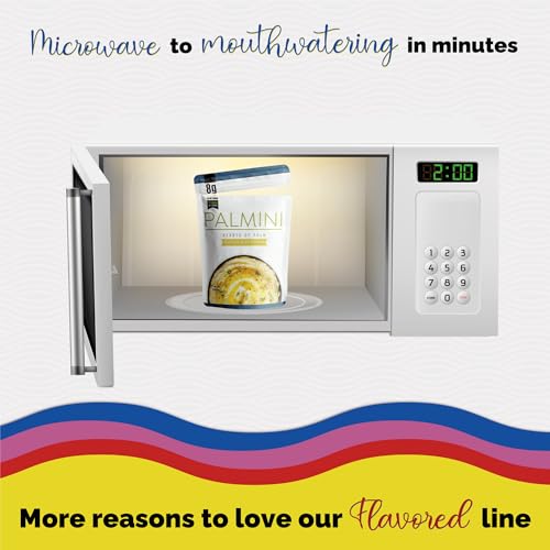 NEW!! Palmini Low Carb Butter & Herb Mashed |8g of Net Carbs | 70 Calories Per Serving | Ready-to-Eat | (226g Pouch (Pack of 6))