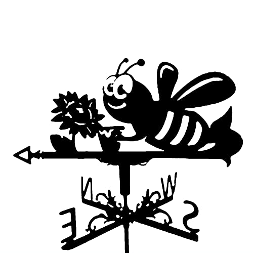 tacery Girouette pour Cour, Girouettes en Fer Rétro, Girouette Décorative pour Ferme D'abeilles, Girouette, Décoration Toit À La Maison, pour Jardin Extérieur