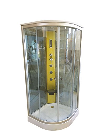 DUCHA CABINA DE HIDROMASAJE Modelo Hollywood 00 x 100 cm NUEVA SPA RADIO LUCES NEW LLUVIA