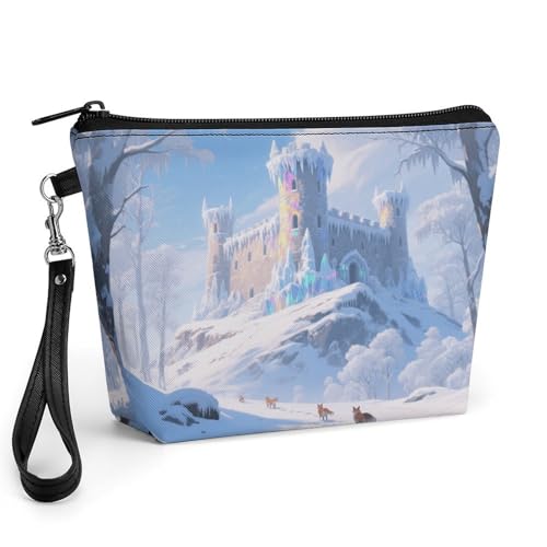 Bolsa de maquillaje cómoda con asa para retocar tu estilo en cualquier lugar y viaje