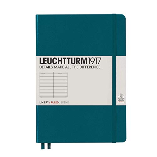 Leuchtturm1917 307959 Notitieboek Master gelinieerd Liniert Pacifc Green