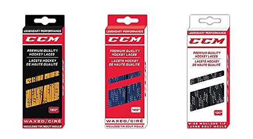 Black Waxed Hockey Laces 244cm/96