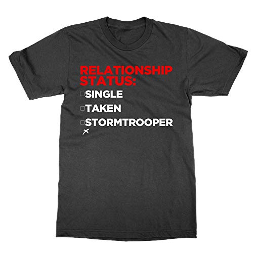 T-shirt Stormtrooper Relationship Status noir en coton pour fan Star Wars