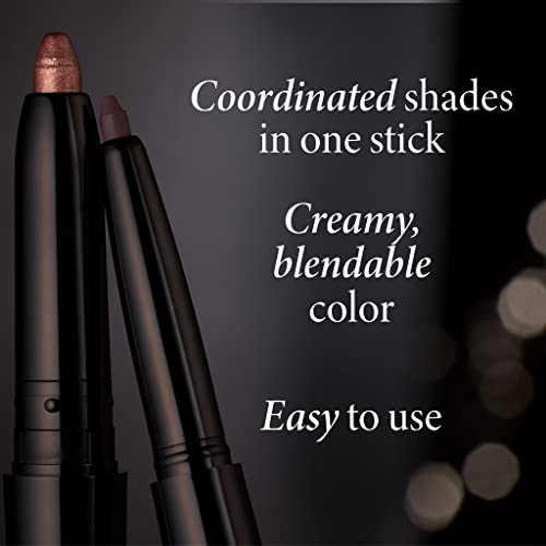 Laura Geller New York Swipe-N-Line Dual-Ended Eyeshadow + Eyeliner - Glam (Smokey Purple/Rich Plum) - Cream Eyeshadow & Smooth Glide Eyeliner - Waterproof & Crease-Free Color #TOP1