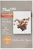Säurefreies Aquarellpapier für Künstler: Fluid 100 ist das hochwertigste Aquarellpapier, das den ISO 9607 Standards für Beständigkeit, 100 % Baumwolltuch und Gelatinegröße entspricht.