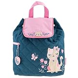 Stephen Joseph Girls Quilted Cat Backpack with Coloring Activity Pad