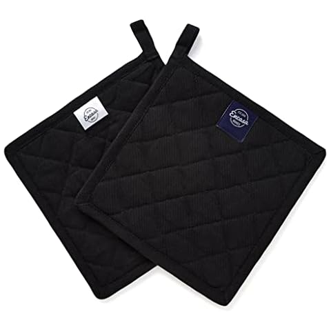 Encasa Heat Resistant Cotton Pot Holders Set Cover