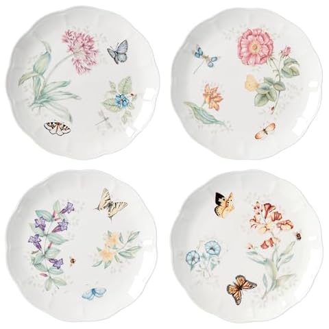 Lenox Butterfly Meadow 4-Piece Dinner Plate Set Cover