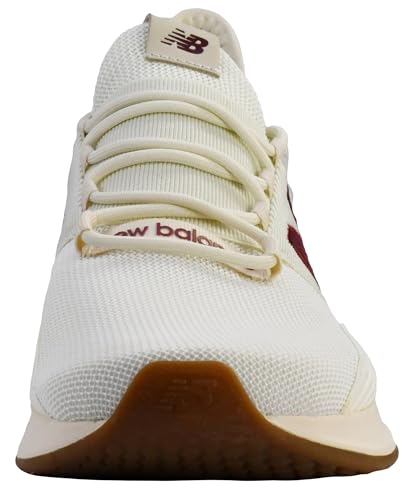 New Balance New Balance Men's Fresh Foam Roav V1 Running Shoe, Sea Salt/Monarch Burgundy/Permafrost, 10.5