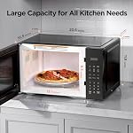 BLACK+DECKER EM0P04P11 Countertop Microwave Oven, 1.1 Cu Ft, 1000W with 6 One-Touch Presets, Express Cooking, 10 Power Levels, and Child Safety Lock, Black