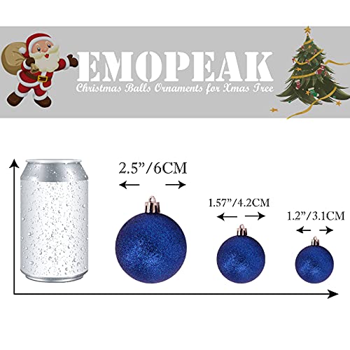 Emopeak-24Pcs-Christmas-Balls-Ornaments-for-Xmas-Christmas-Tree-Mini-Shatterproof-Christmas-Tree-Decorations-Hanging-Ball-for-Holiday-Wedding-Party-Decoration-Royal-Blue Emopeak 24Pcs Christmas Balls Ornaments for Xmas Christmas Tree Mini Shatterproof Christmas Tree Decorations Hanging Ball for Holiday Wedding Party Decoration Royal Blue