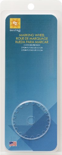 EZ Quilting 3 Per Inch Big Stitch Wheel, Transparent