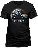  Pink Floyd Herren T-Shirt Pink Floyd – Dark Side Moon Kurzarm Gr. XL, Schwarz