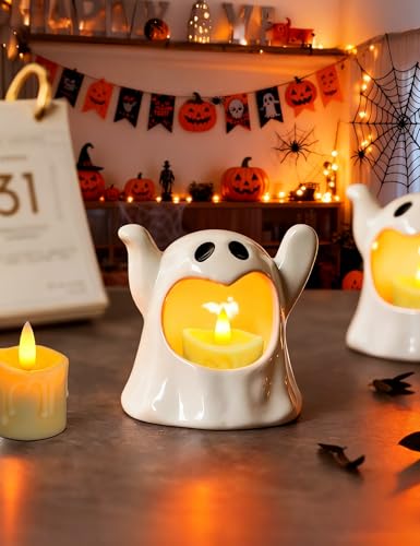 Image of Rechargeable Flameless Tea Light Candles Set of 6 with Remote Timer,LED Flickering Votive Candles,USB-C Battery Operated Tealights for Wedding Centerpieces,Christmas Decor,Parties,Home&Daily Use