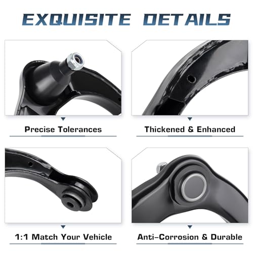 Driver & Passenger Side Front Upper Control Arm Assembly Set with Ball Joints for 2011 2012 2013 2014 2015 Dodge Durango Jeep Grand Cherokee - 2 pcs Set by Autsurles - Image 3