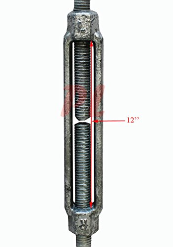 7/8 x 12 Galvanized Eye & Eye Turnbuckle