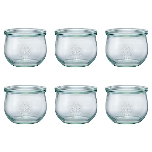 WECK キャニスター ガラスキャニスター 保存容器 保存瓶 (Tulip Shape 500ml 6個セット)のサムネイル