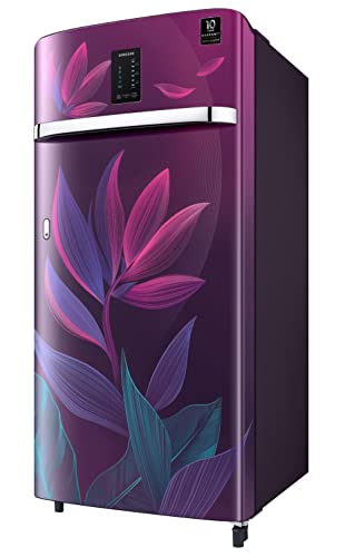 Image of Samsung 189L 5 Star Inverter Direct-Cool Single Door Digi-Touch Refrigerator Appliance (RR21C2E259R /HL,Paradise Bloom Purple)
