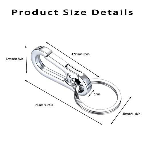 Tulobi Keychain Clip Key Ring Metal Carabiner Clips Keyring Keychains Key Chains Women And Men Keychains #TOP1